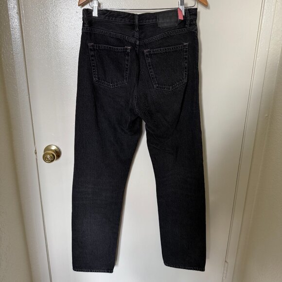 Acne Studios Blå Konst 1997 Used Black Metal Jeans 28 x 32 - Picture 7 of 10
